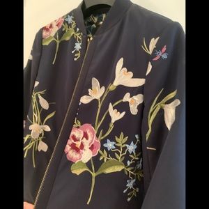 Ted Baker bomber jacket Navy size 1 almost new